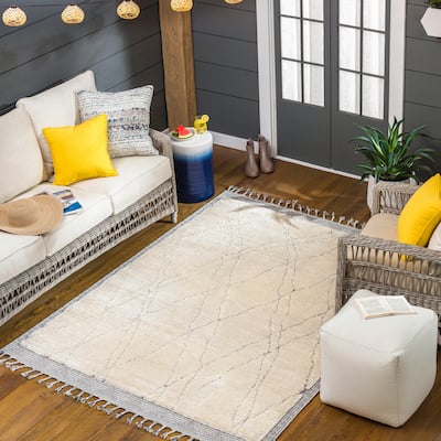 Livabliss Sousse Scandi Farmhouse Solid Area Rug