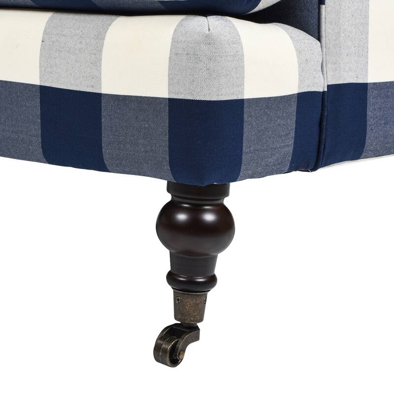 Alana Lawson 88 Inch Living Room Sofa – Three Cushion Couch with Rolled Arms and Tight Back – Minimal Assembly Required