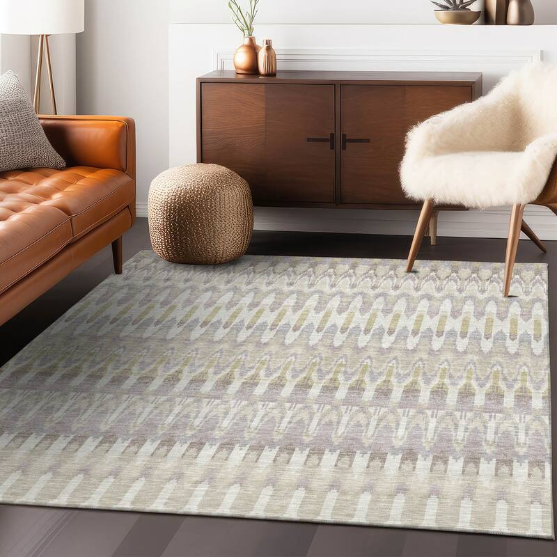 Machine Washable Indoor/ Outdoor Chantille Moroccan Rug
