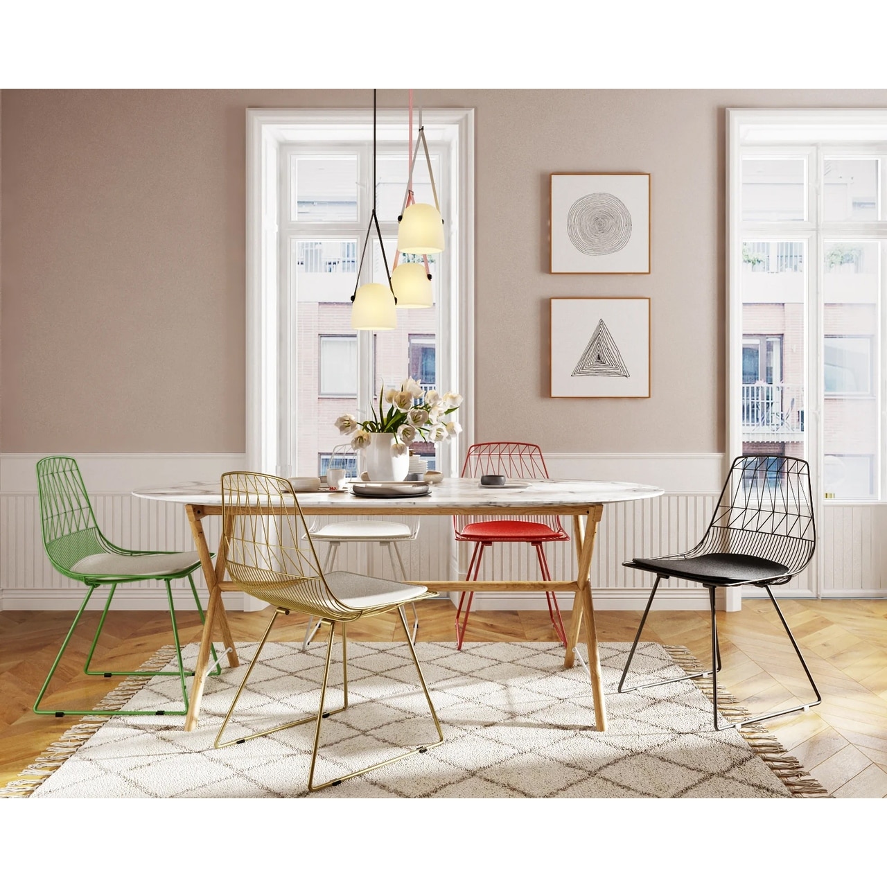 Blue Elephant Stacking Side Chair 