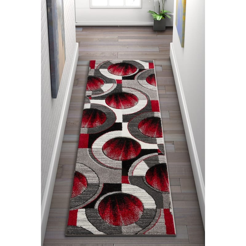 Well Woven Ruby Yolo Modern Area Rug