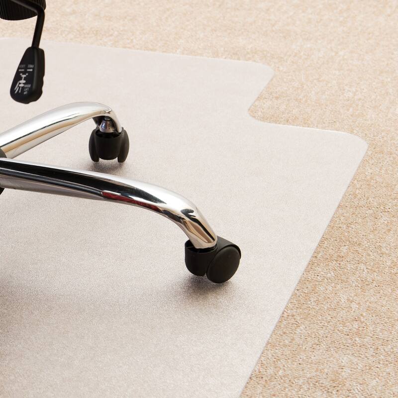 Cleartex® Enhanced Polymer Lipped Chair Mat for Carpets up to 3/8" - 48" x 60"