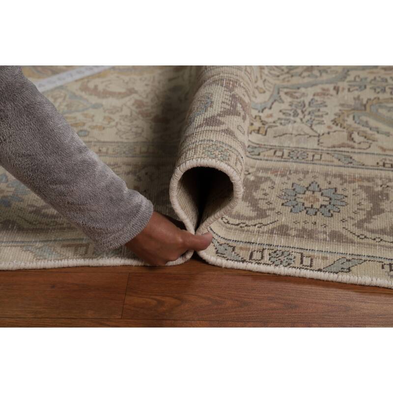 Tabriz Persian Area Rug Hand-Knotted Traditional Wool Carpet - 6'5"x 9'1"