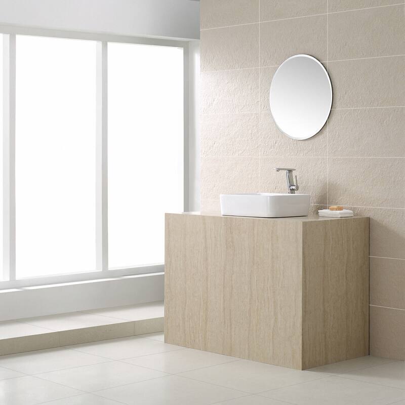 Kraus 18-3/4" Ceramic Vessel Bathroom Sink - Includes Pop-Up Drain