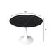 preview thumbnail 27 of 25, LeisureMod Bristol 40" Round Dining Table for 4 with Sintered Stone Tabletop in White Base for Kitchen & Dining Room