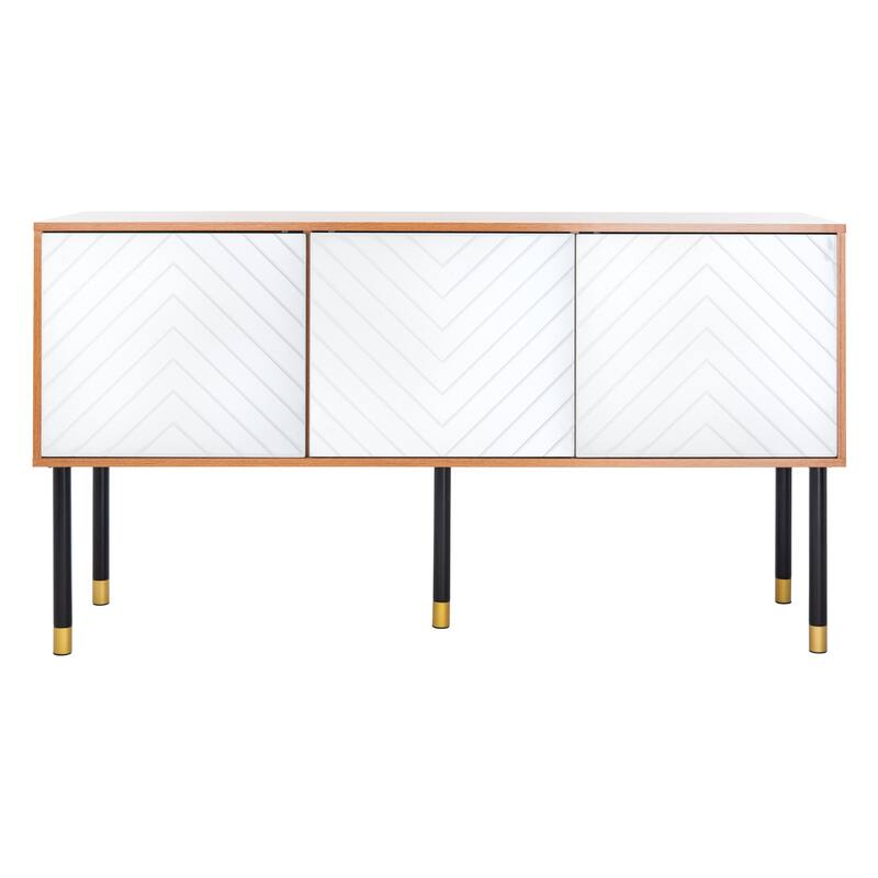 SAFAVIEH Oakley Mid-Century Modern Media 55" TV Stand - 55.1" W x 15.8" L x 29.5" H