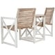 preview thumbnail 5 of 3, SAFAVIEH Outdoor Jovanna White and Oak Bench - 61.8" x 27.6" x 33.5"