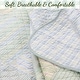 preview thumbnail 4 of 4, Cozy Line Square Patchwork Plaid Stripes Blue Green Cotton 3-Piece Reversible Quilt Bedding Set