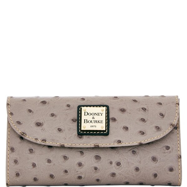 Dooney & Bourke Ostrich Embossed Leather Continental Clutch (Introduced by Dooney & Bourke at $128 in Jul 2015)