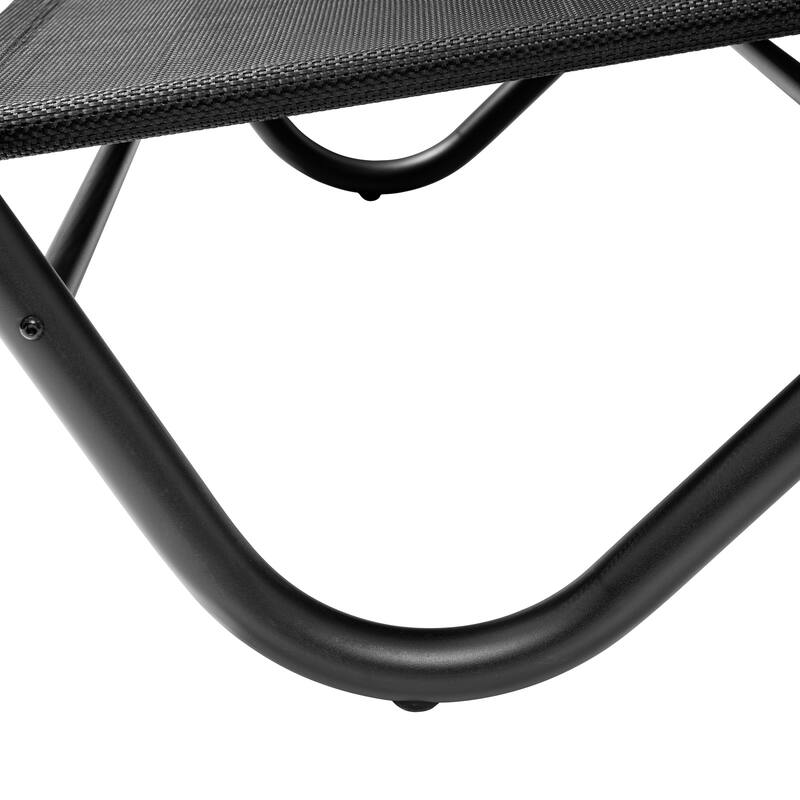 Outdoor Double Chaise Lounge Chair Double Sun Bed Lounger with Canopy Shade & Wheels - 72.83" D × 54.33" W ×65.35" H
