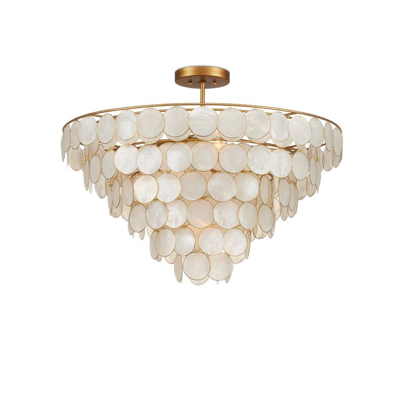 Currey & Company Bon Vivant Large Semi-Flush - 24.5"h x 30.25"dia