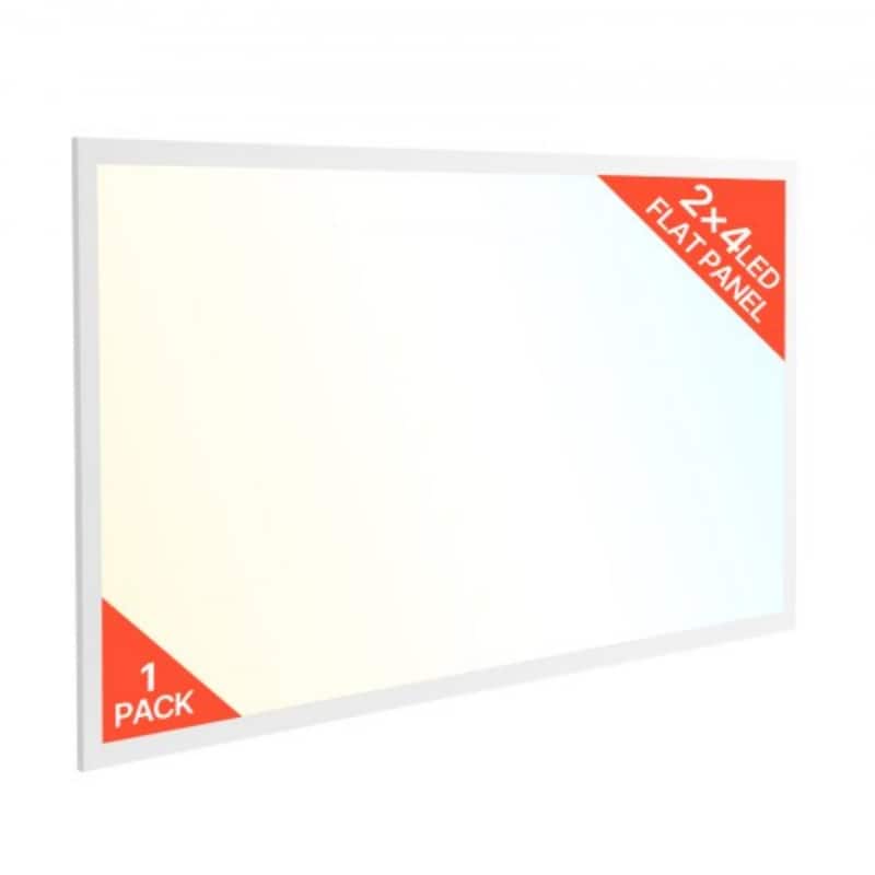 2x4 FT LED Drop Ceiling Light Adjustable Color and Brightness 4800-7800 LM Commercial Fixture - 4 x 2 x 0.11 ft