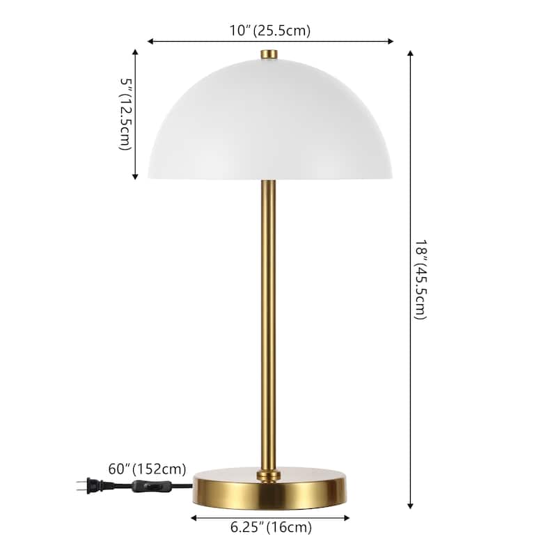 SAFAVIEH Lighting Goldie 18-inch Table Lamp (LED Bulb Included) - 10Wx10Dx18H