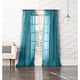 No. 918 Ladonna Crushed Texture Semi-Sheer Rod Pocket Curtain Panel, Single Panel