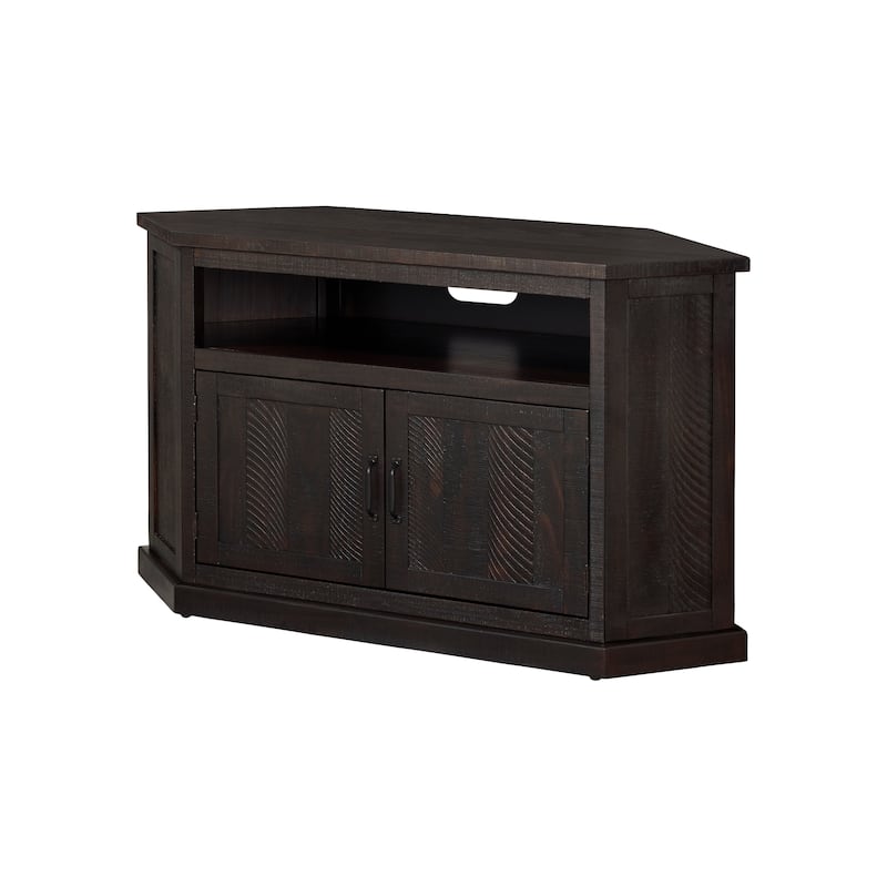 The Gray Barn Danebury Rustic 50-inch Solid Wood Corner TV Stand