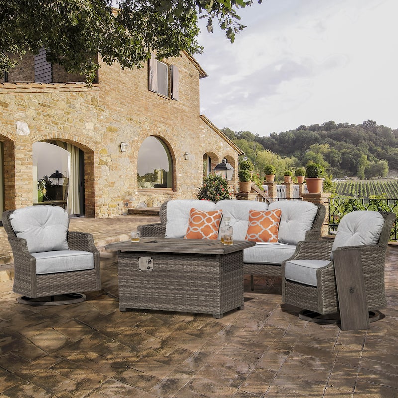 Patio Time 4-Piece Fire Pit Set