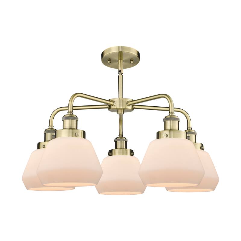 Innovations Lighting Fulton - 5 Light 25" Stem Hung Chandelier