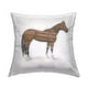 preview thumbnail 1 of 5, Stupell American Flag Horse Printed Outdoor Throw Pillow Design by Wellington Studio