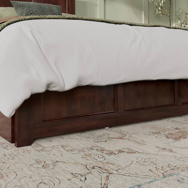 AFI Madison Platform Bed with Matching Footboard & Trundle