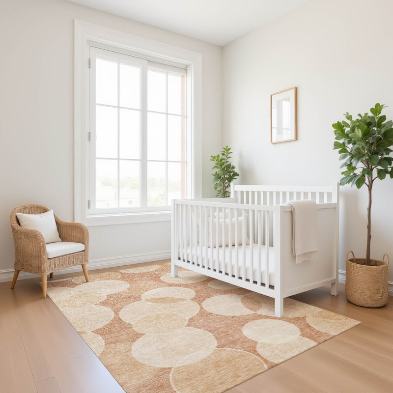 Premium Washable Super Soft Contemporary Bubbles Mayfield Rug