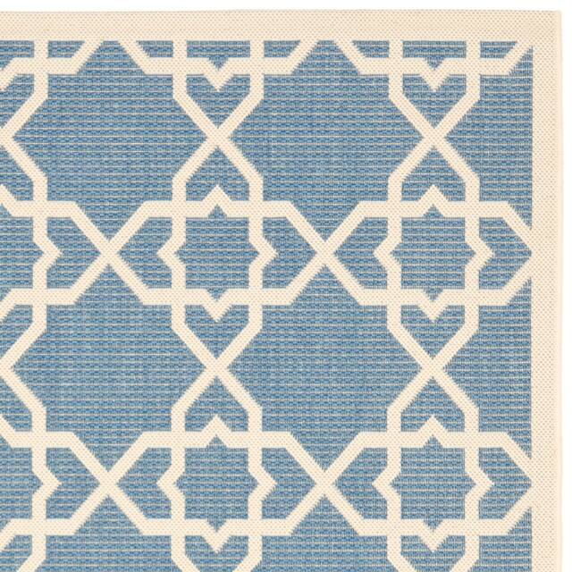 SAFAVIEH Courtyard Lawanda Trellis Indoor/ Outdoor Waterproof Patio Backyard Rug