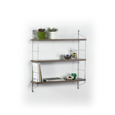 Floating Wall Mounted Decorative Hanging 3 Tier Metal Bracket Shelf