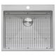 preview thumbnail 6 of 8, Ruvati Topmount Laundry Utility Sink 25" x 22" x 12" Tight Radius Deep 16 Gauge Stainless Steel - RVU6015 - Silver