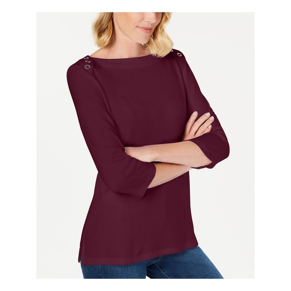 karen scott knit tops
