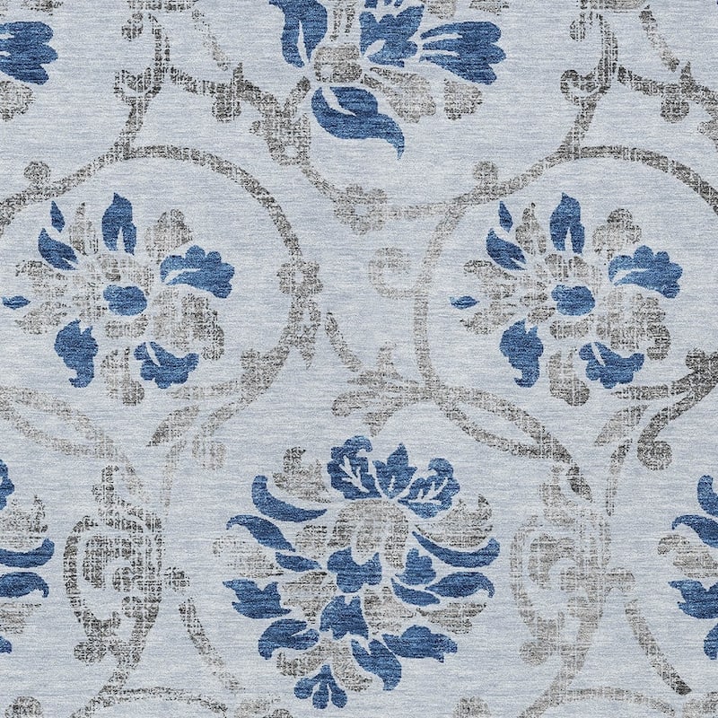 HomeRoots Floral Traditional Rectangle Outdoor Rug