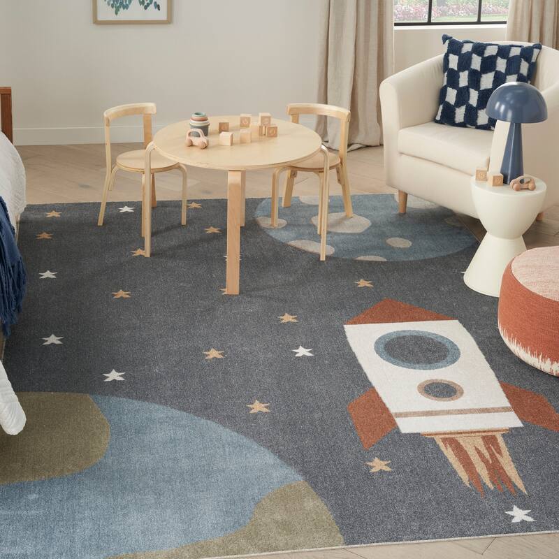 Nourison Astra Machine Washable Graphic Area Rug