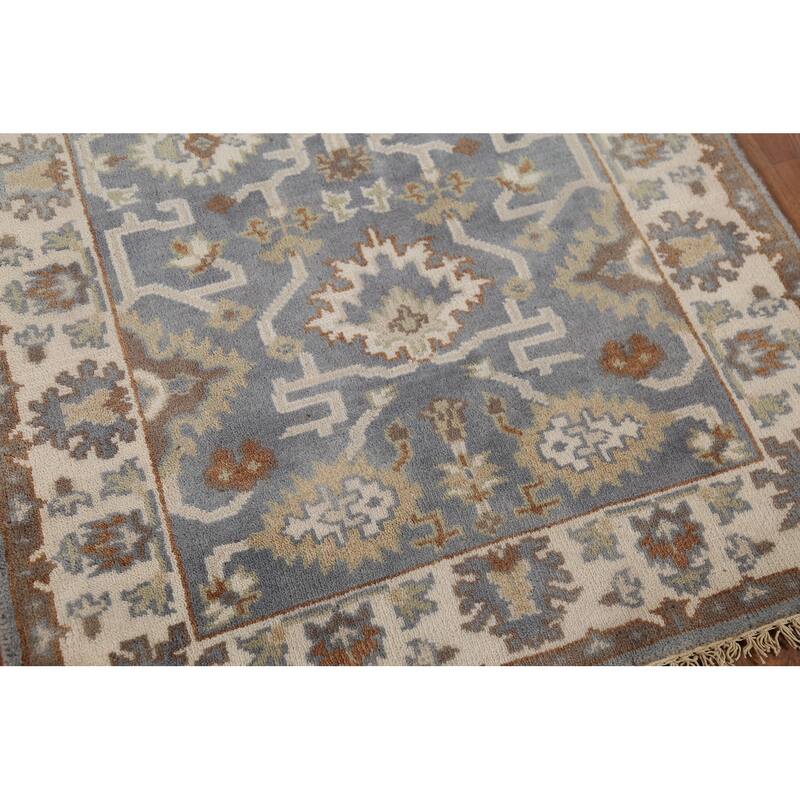 All-Over Oushak Indian Accent Rug Handmade Wool Carpet - 3'3"x 5'5"