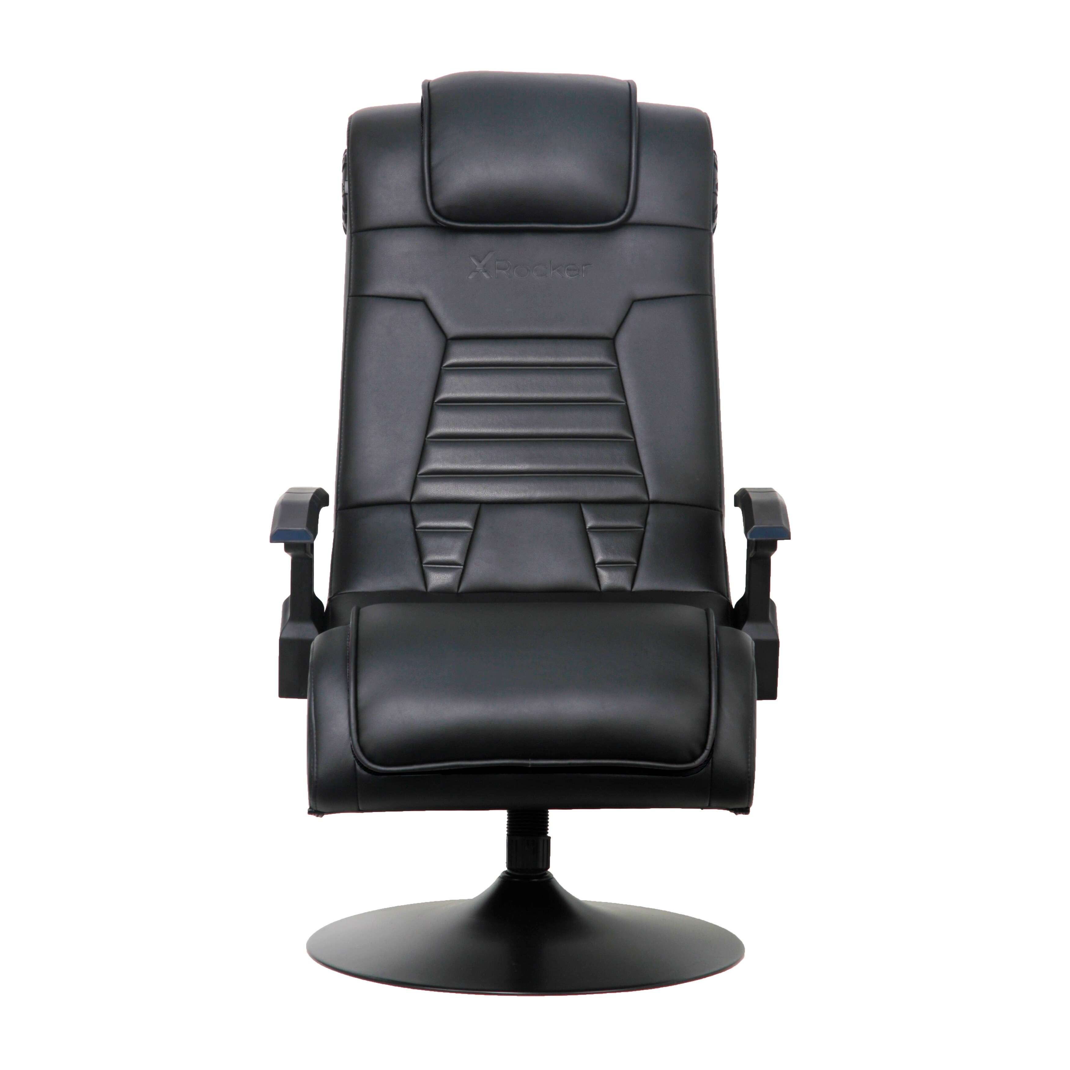 X Rocker Pro Series+ 2.1 Dual Vibrating Black Leather Foldable Video Gaming  Chair with Pedestal Base and Headrest - Bed Bath & Beyond - 32202229