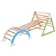 preview thumbnail 7 of 6, Versatile Wooden Climbing Triangle with Ramp and Arch Rocker - 39.3"L x 31.3"W x 31.9"H