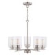 preview thumbnail 21 of 20, Park Ridge 5-Light Round Chandelier, Clear Glass Shade, Pendant Fixture for Dining Table Kitchen Entryway Bedroom Island