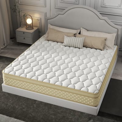 14" Euro Top Medium Memory Foam Hybrid Mattress in a Box