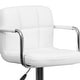 preview thumbnail 50 of 103, Quilted Vinyl Adjustable Chrome Bar Stool (Set of 2)