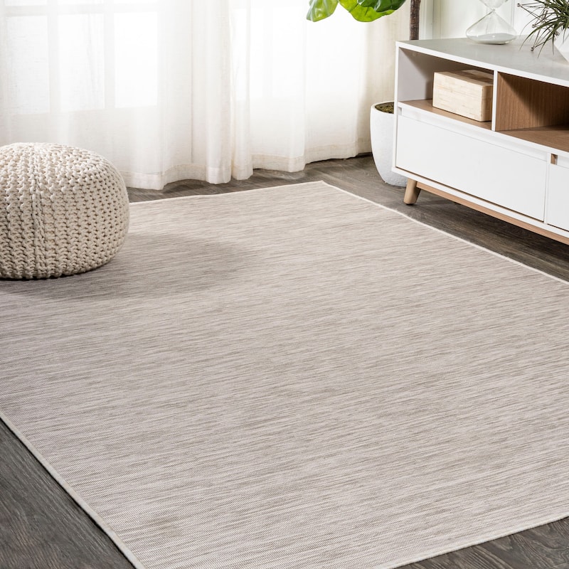 JONATHAN Y Bo Modern Flatweave Solid Area Rug