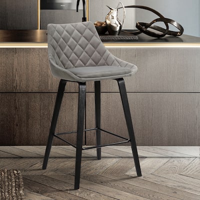 Dani 26" Wood and Faux Leather Counter Stool - 26