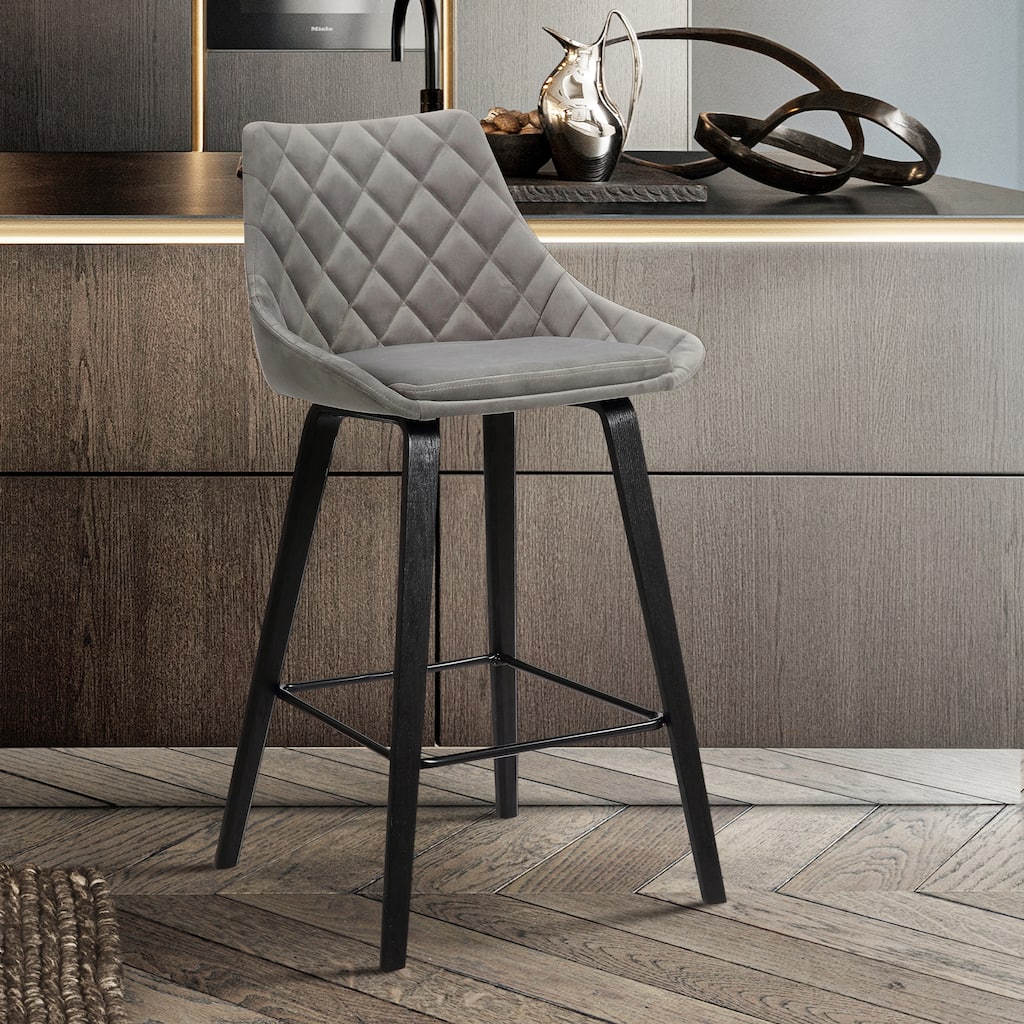 Dani 26" Wood and Faux Leather Counter Stool - 26