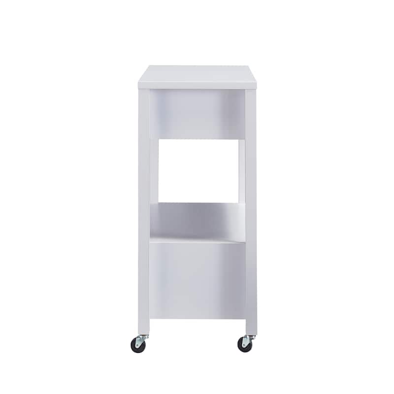 Newsom Modern 2-Drawer Caster Serving Cart with Towel Bar by Furniture of America