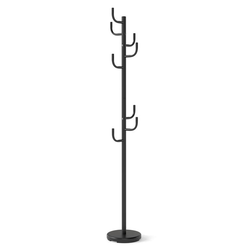 Costway Metal Coat Rack Hat Hanger Hooks Hall Entryway For Jacket