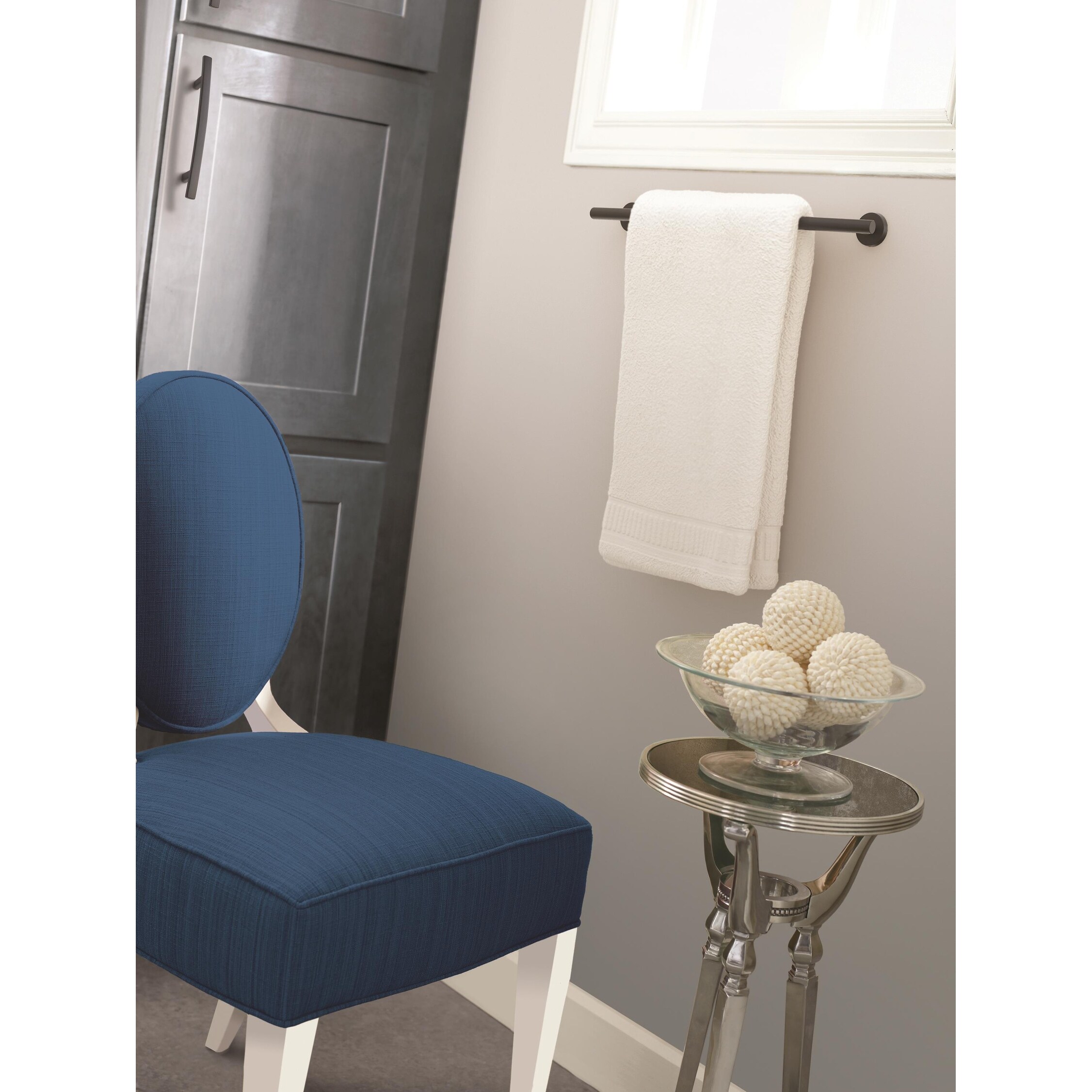 Arrondi 18 in 457 mm Towel Bar in Matte Black 18 in. On Sale
