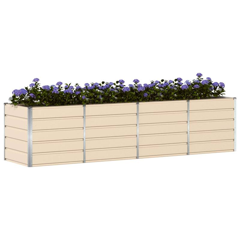 vidaXL Planter in Steel - 62.99 x 31.50 x 17.72