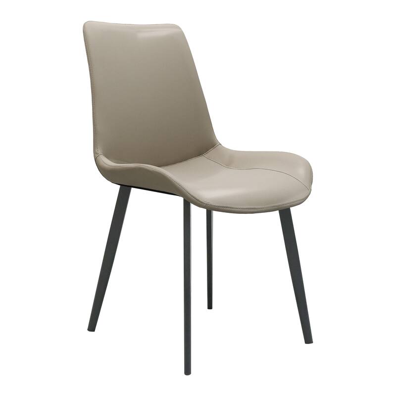 PU Leather Dining Chair with Metal Legs, Modern Upholstered Chair Set of 4 for Kitchen, Restaurant, Living, Meeting Room
