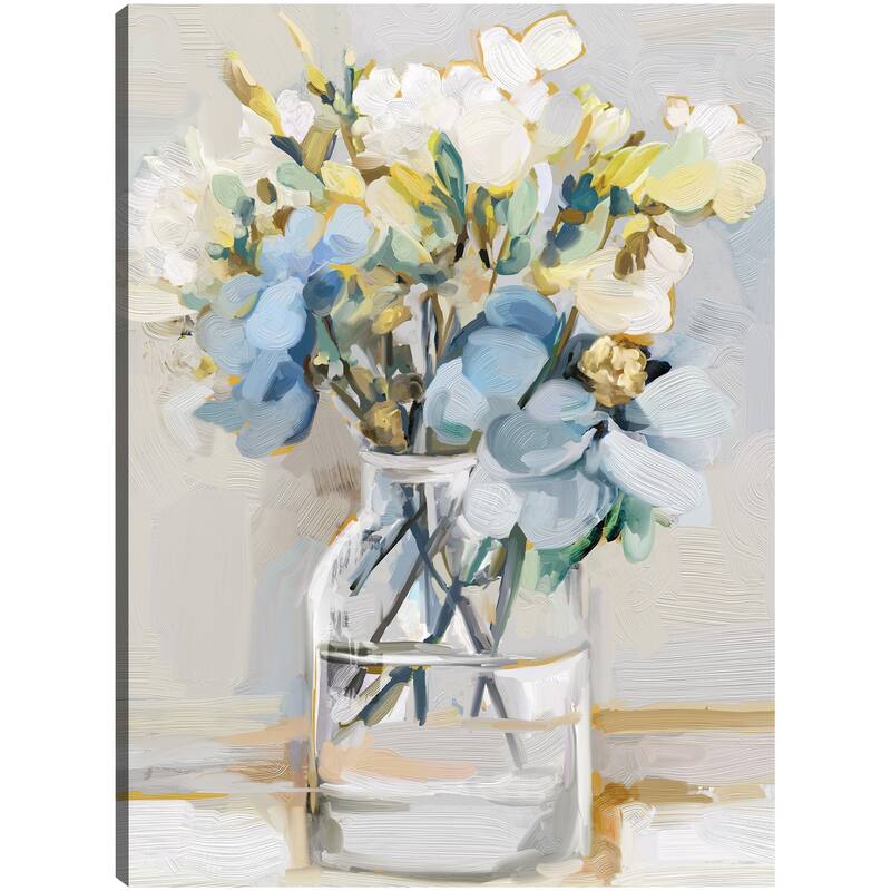 Petite Fleurs III By Studio Arts Canvas Art Print