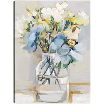 Petite Fleurs III By Studio Arts Canvas Art Print