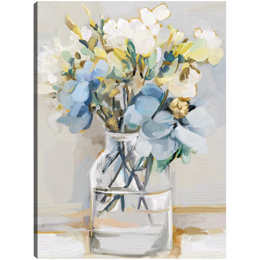 Petite Fleurs III By Studio Arts Canvas Art Print