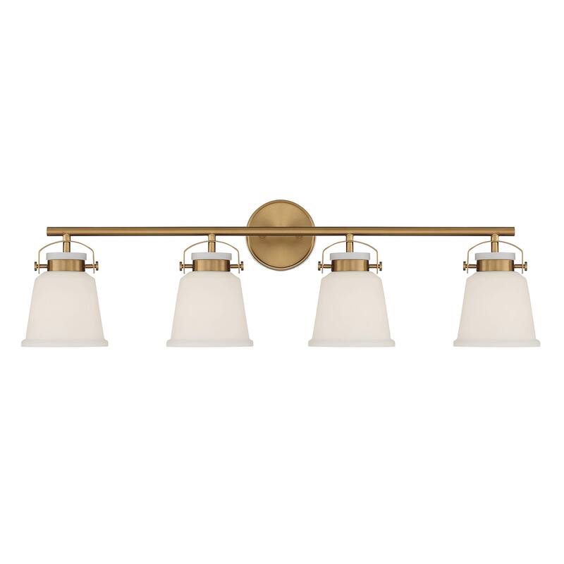 Savoy House 8-1627-4 Kaden 4 Light 34" Wide Bathroom Vanity Light - Warm Brass