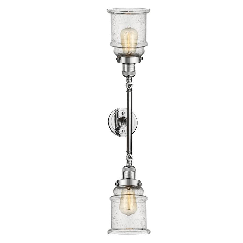 Innovations Lighting Canton 2 Light 25" Wide Bathroom Vanity Light - Polished Chrome / Seedy