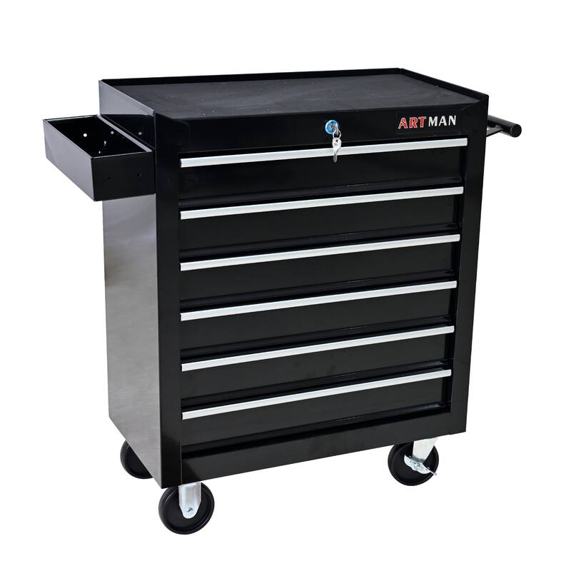 6 Drawers Multifunctional Tool Cart With Wheels